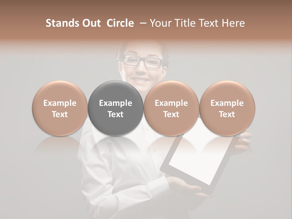 E Reader Executive Reader PowerPoint Template