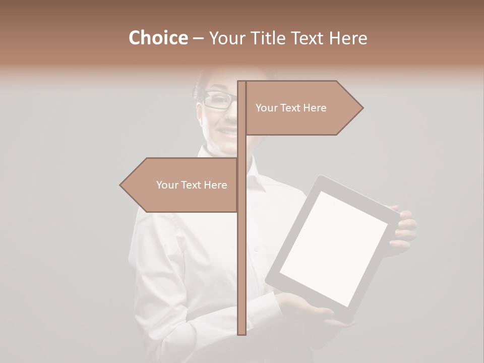 E Reader Executive Reader PowerPoint Template