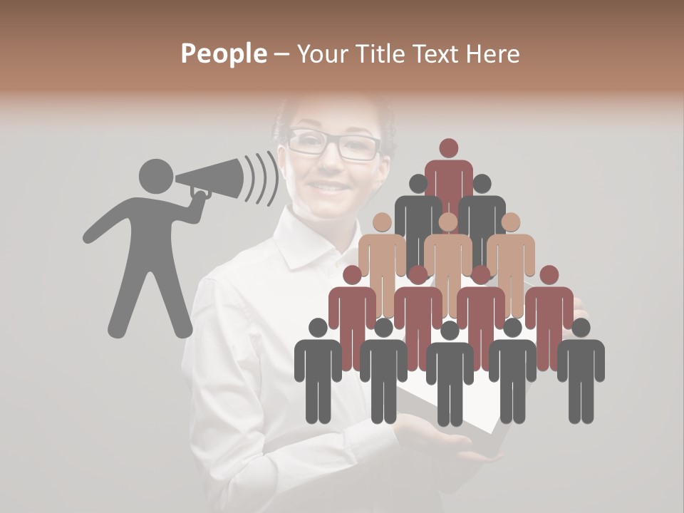 E Reader Executive Reader PowerPoint Template