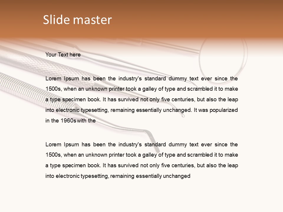 Isolated Stomatologic Dentures PowerPoint Template
