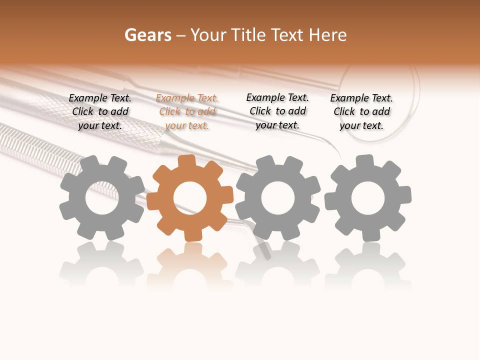 Isolated Stomatologic Dentures PowerPoint Template
