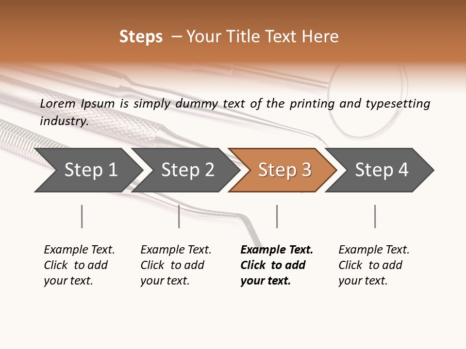 Isolated Stomatologic Dentures PowerPoint Template