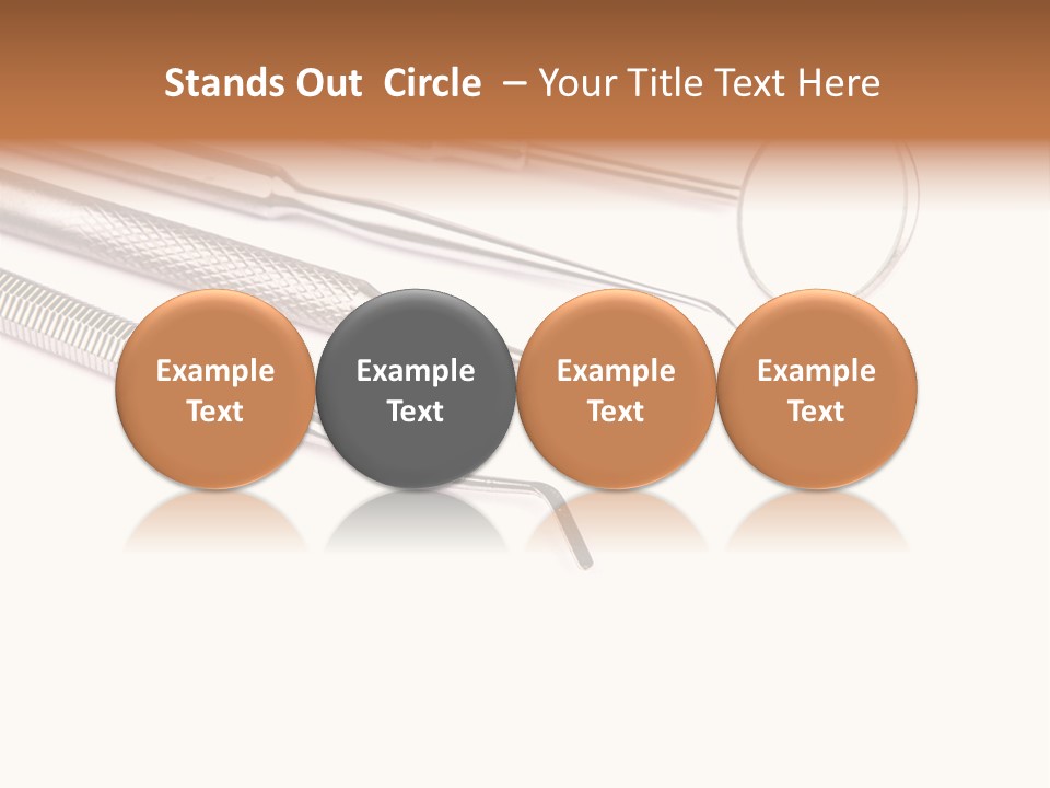 Isolated Stomatologic Dentures PowerPoint Template