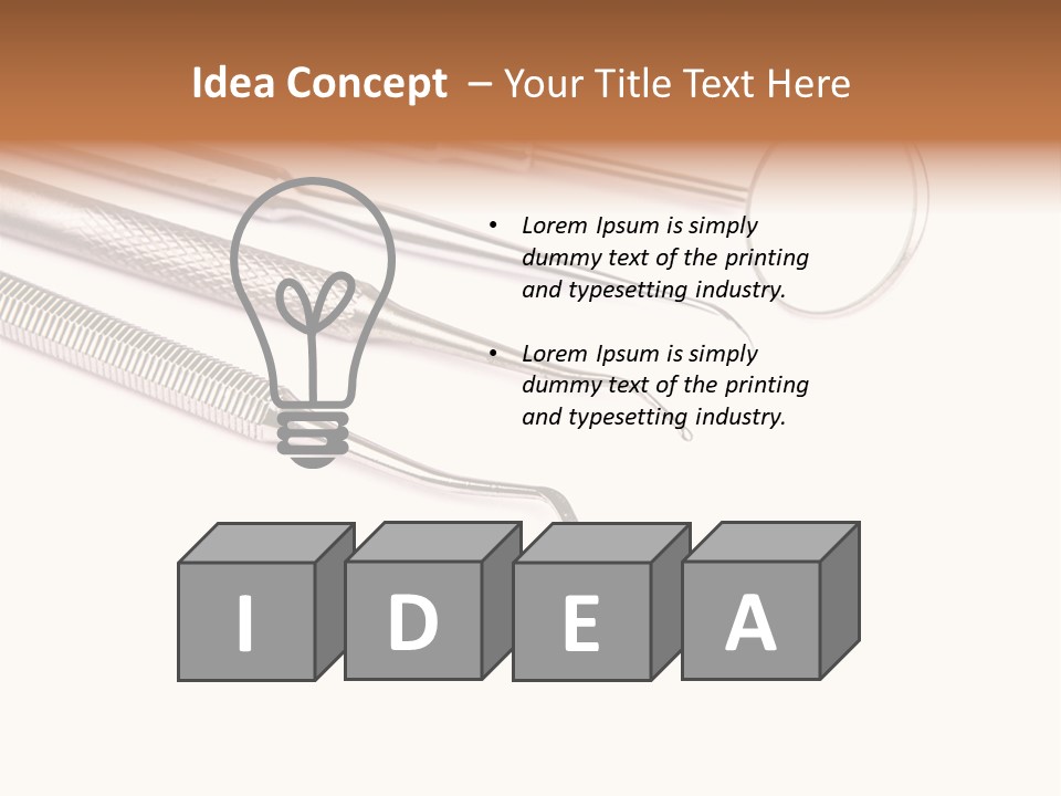 Isolated Stomatologic Dentures PowerPoint Template