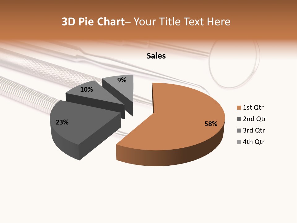 Isolated Stomatologic Dentures PowerPoint Template