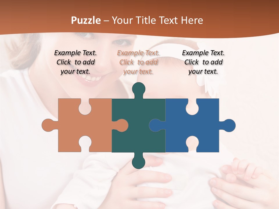 Healthy Baby Mom PowerPoint Template