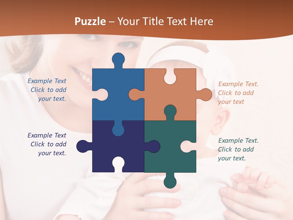 Healthy Baby Mom PowerPoint Template