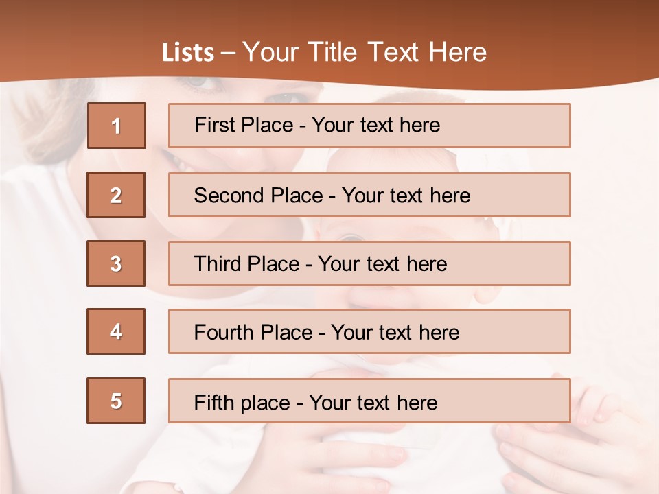 Healthy Baby Mom PowerPoint Template