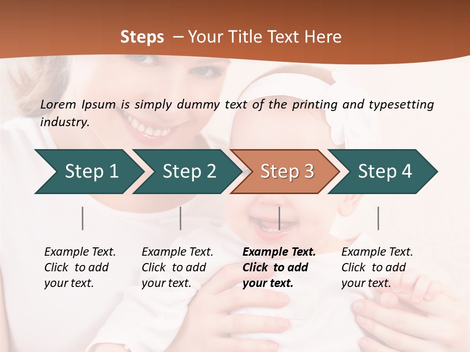Healthy Baby Mom PowerPoint Template