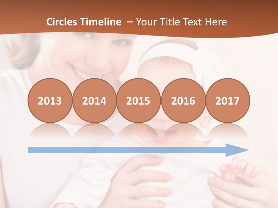 Healthy Baby Mom PowerPoint Template