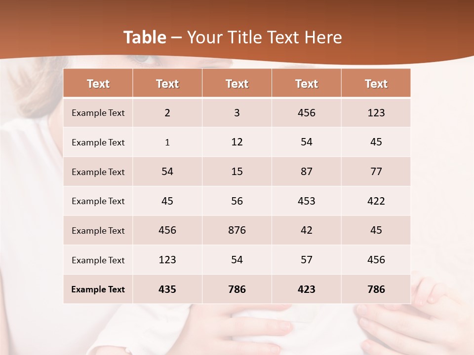 Healthy Baby Mom PowerPoint Template