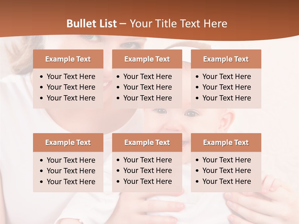 Healthy Baby Mom PowerPoint Template