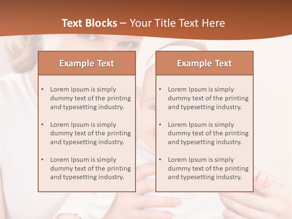 Healthy Baby Mom PowerPoint Template