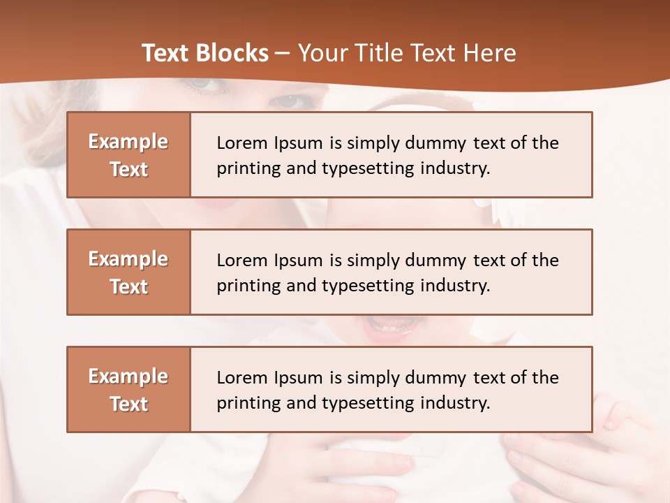 Healthy Baby Mom PowerPoint Template