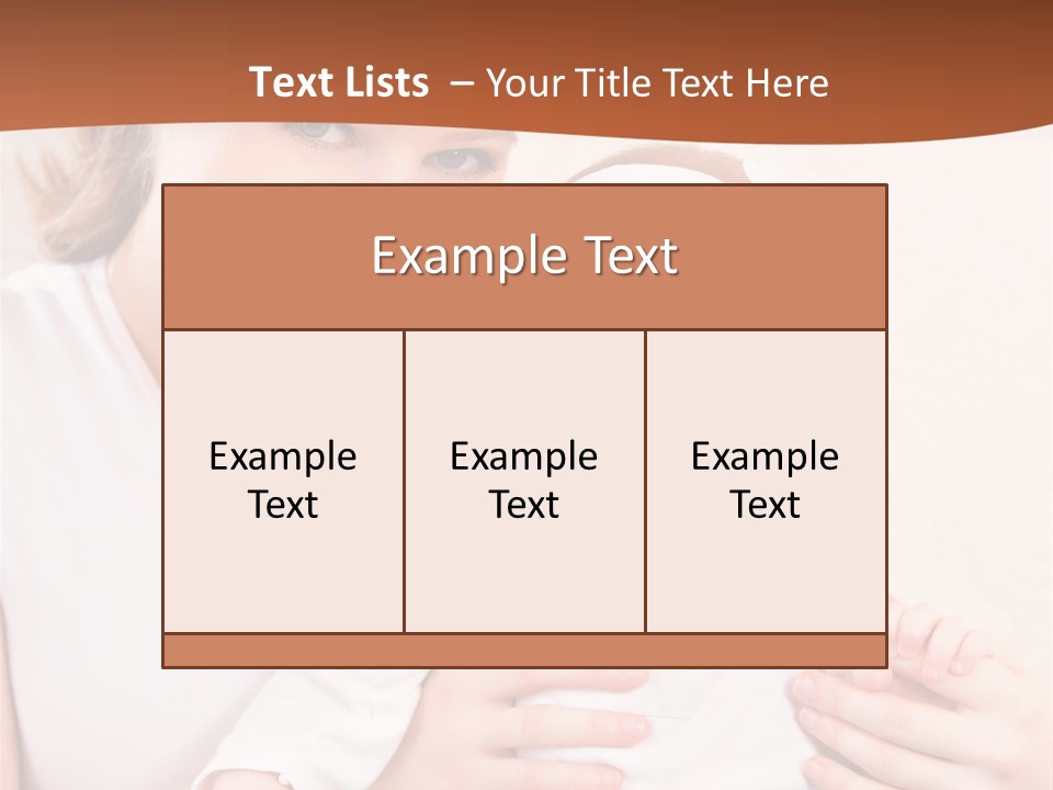 Healthy Baby Mom PowerPoint Template