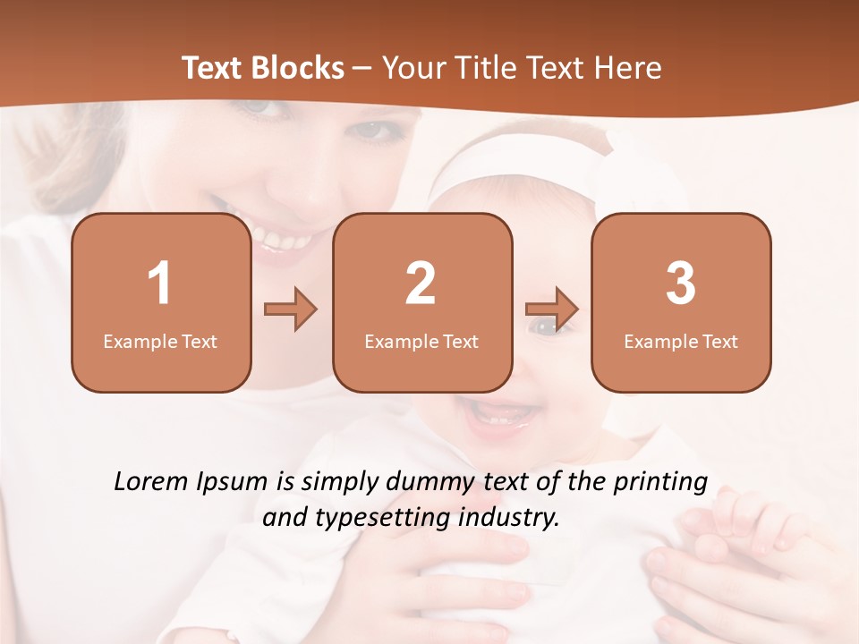 Healthy Baby Mom PowerPoint Template