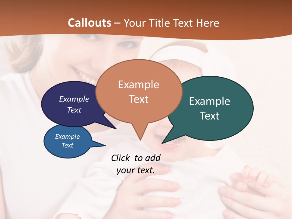 Healthy Baby Mom PowerPoint Template