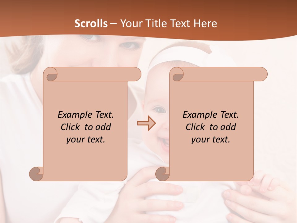 Healthy Baby Mom PowerPoint Template