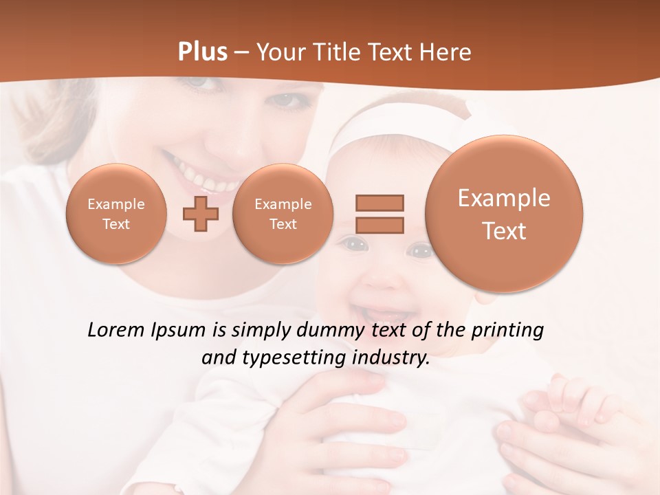 Healthy Baby Mom PowerPoint Template