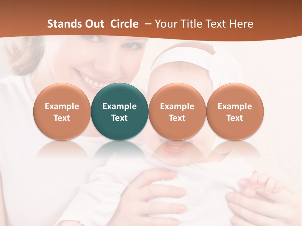 Healthy Baby Mom PowerPoint Template