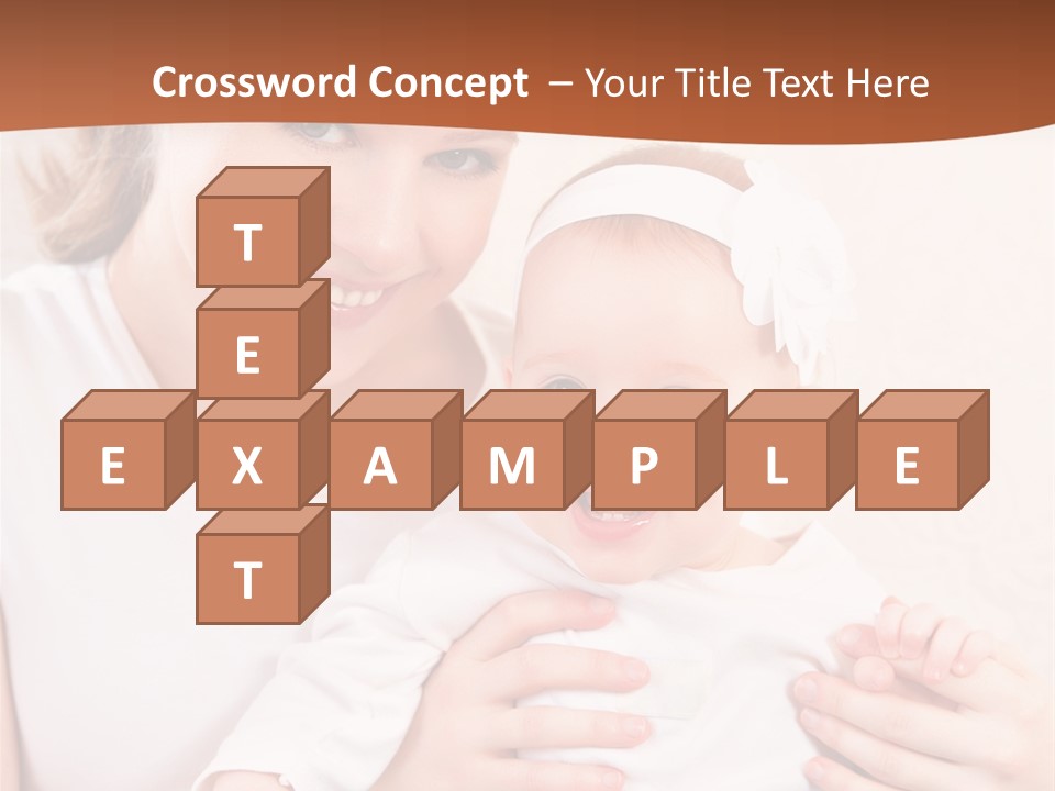 Healthy Baby Mom PowerPoint Template