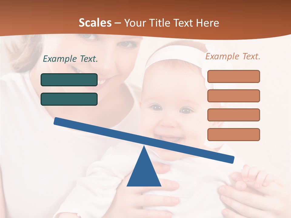 Healthy Baby Mom PowerPoint Template