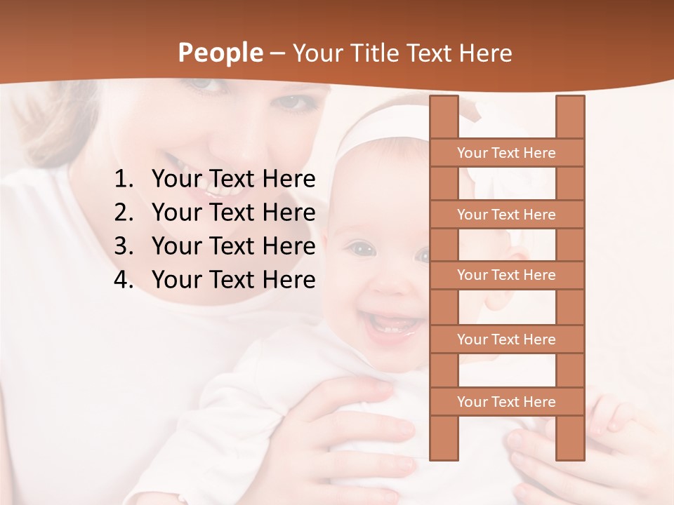 Healthy Baby Mom PowerPoint Template