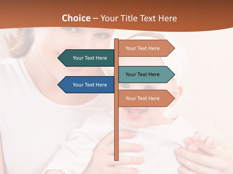 Healthy Baby Mom PowerPoint Template