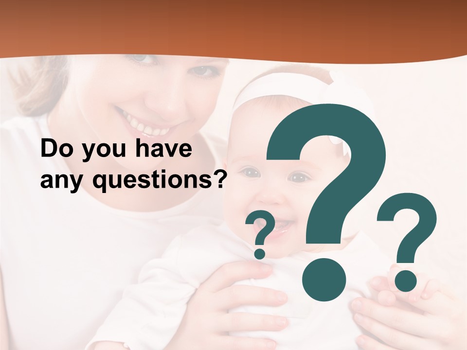 Healthy Baby Mom PowerPoint Template