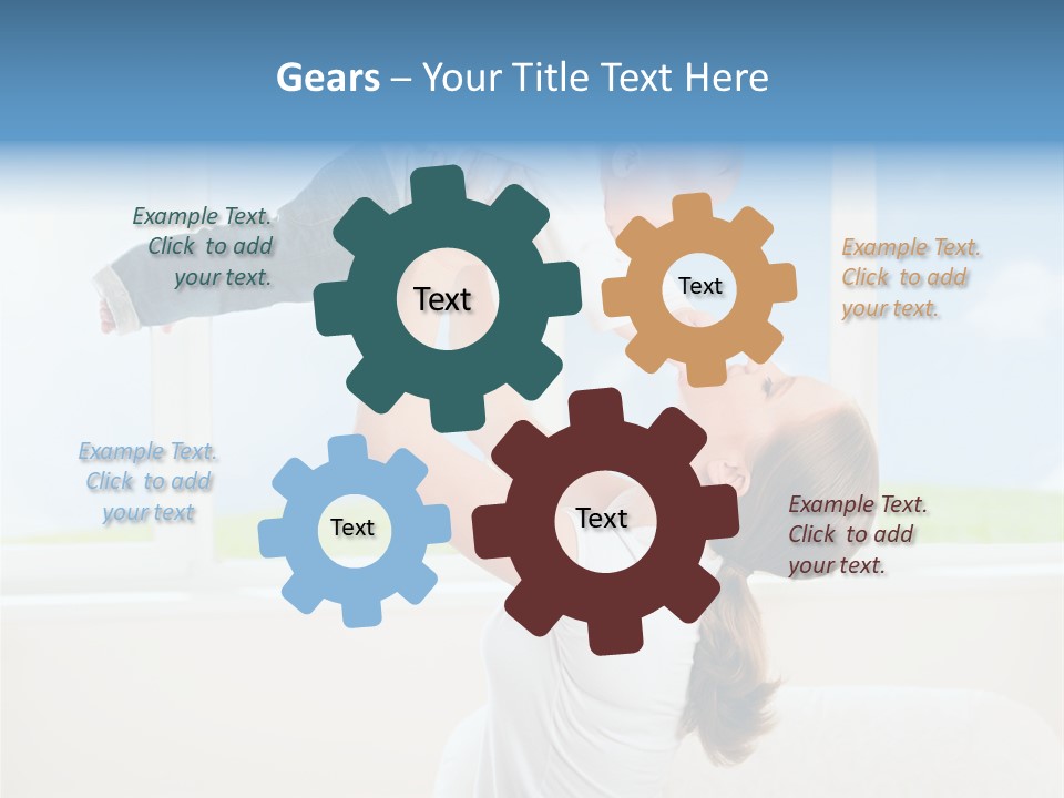 Data White Computer PowerPoint Template