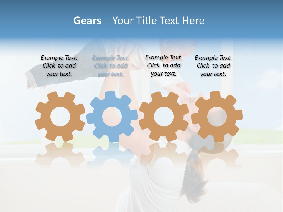 Data White Computer PowerPoint Template