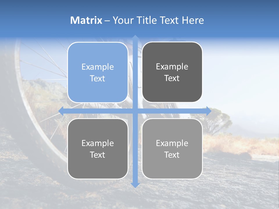 Nature Bicycle Helmet PowerPoint Template