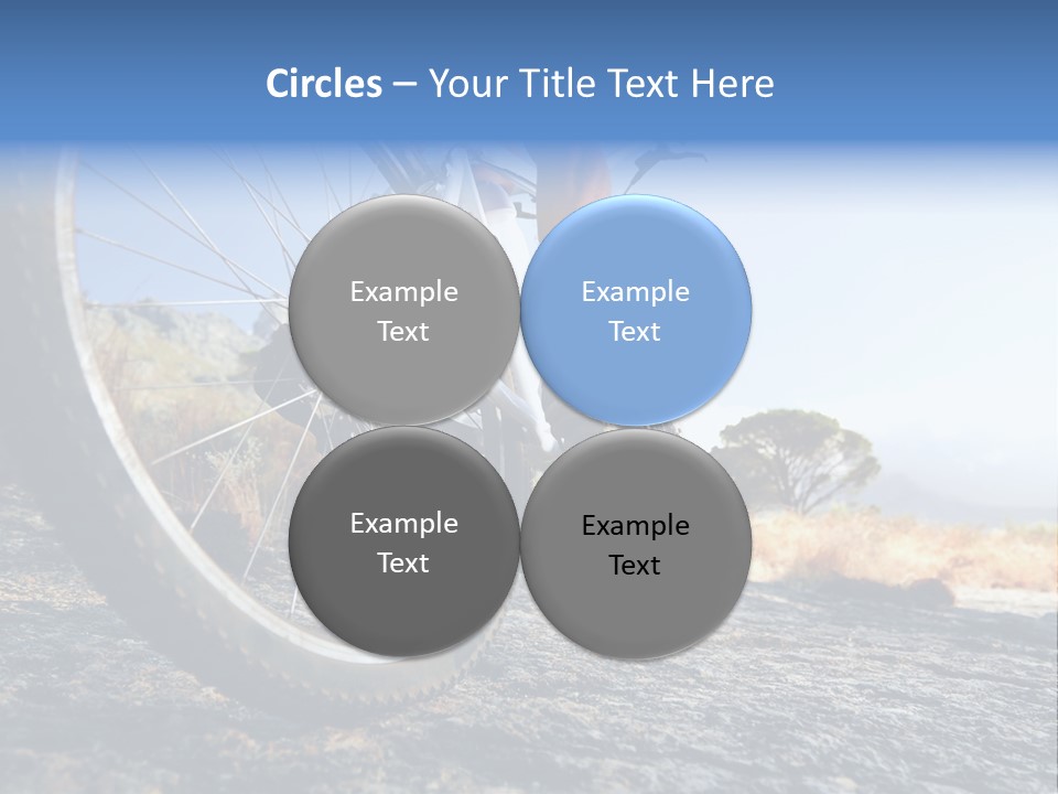 Nature Bicycle Helmet PowerPoint Template