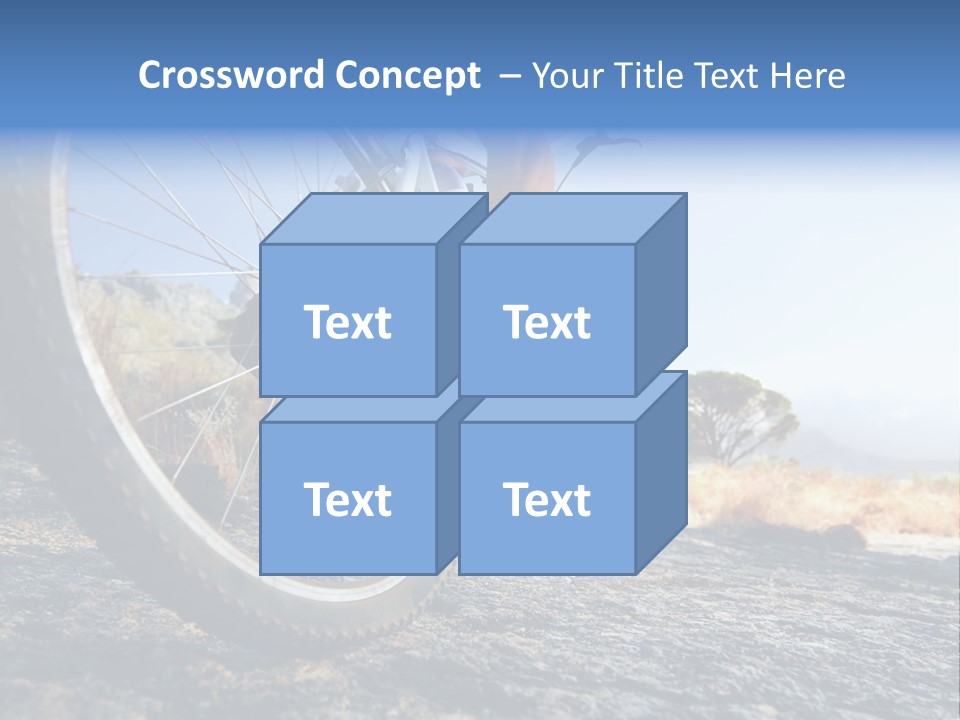 Nature Bicycle Helmet PowerPoint Template