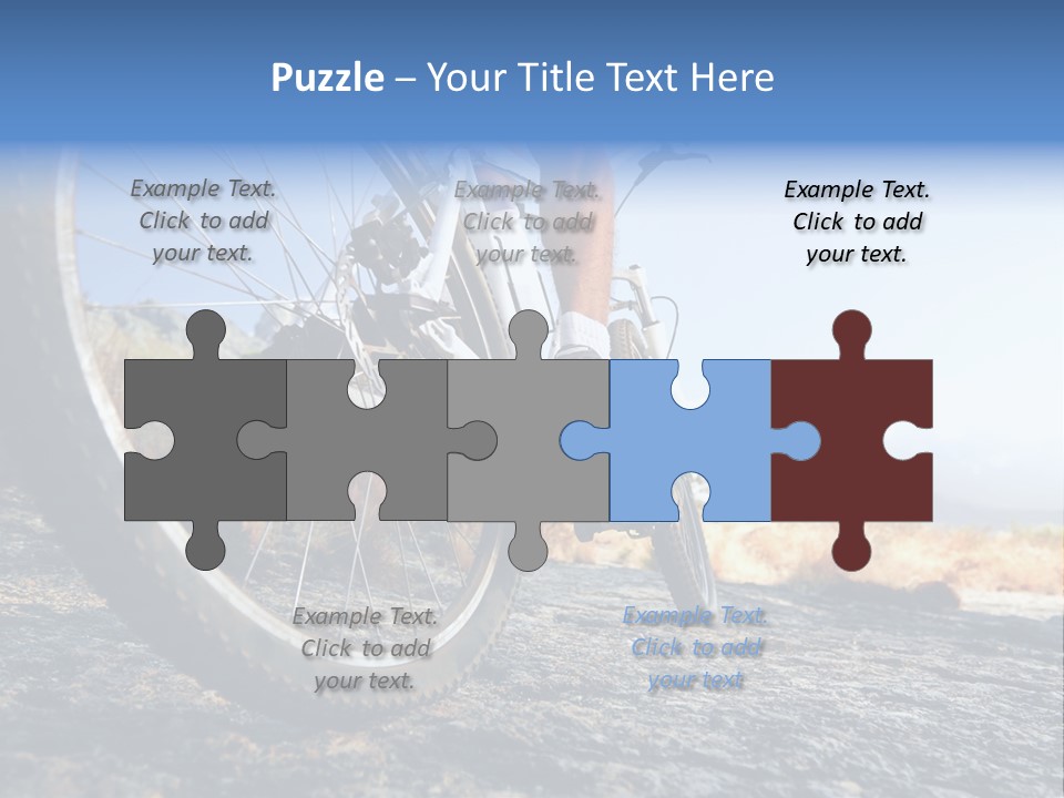 Nature Bicycle Helmet PowerPoint Template