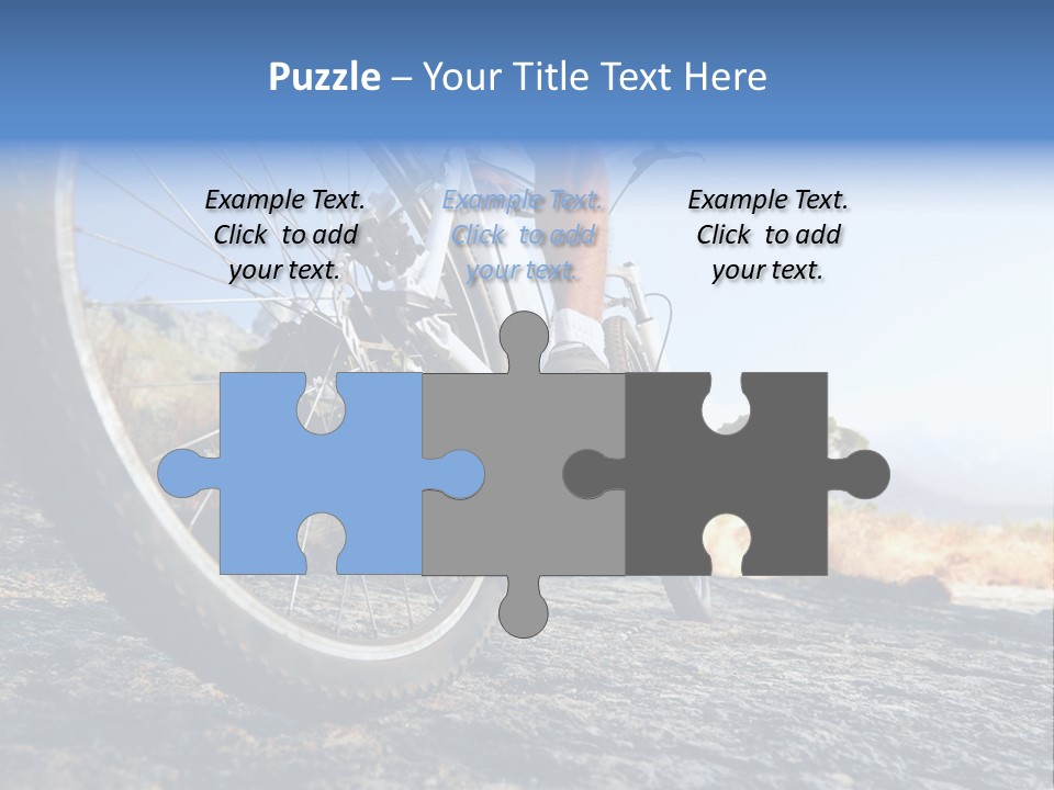 Nature Bicycle Helmet PowerPoint Template