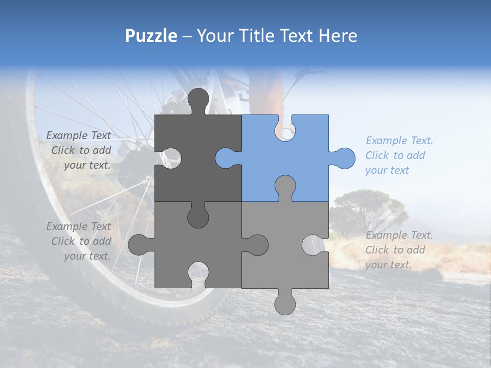 Nature Bicycle Helmet PowerPoint Template