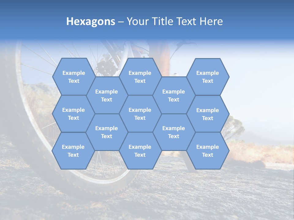 Nature Bicycle Helmet PowerPoint Template