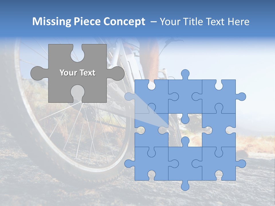 Nature Bicycle Helmet PowerPoint Template