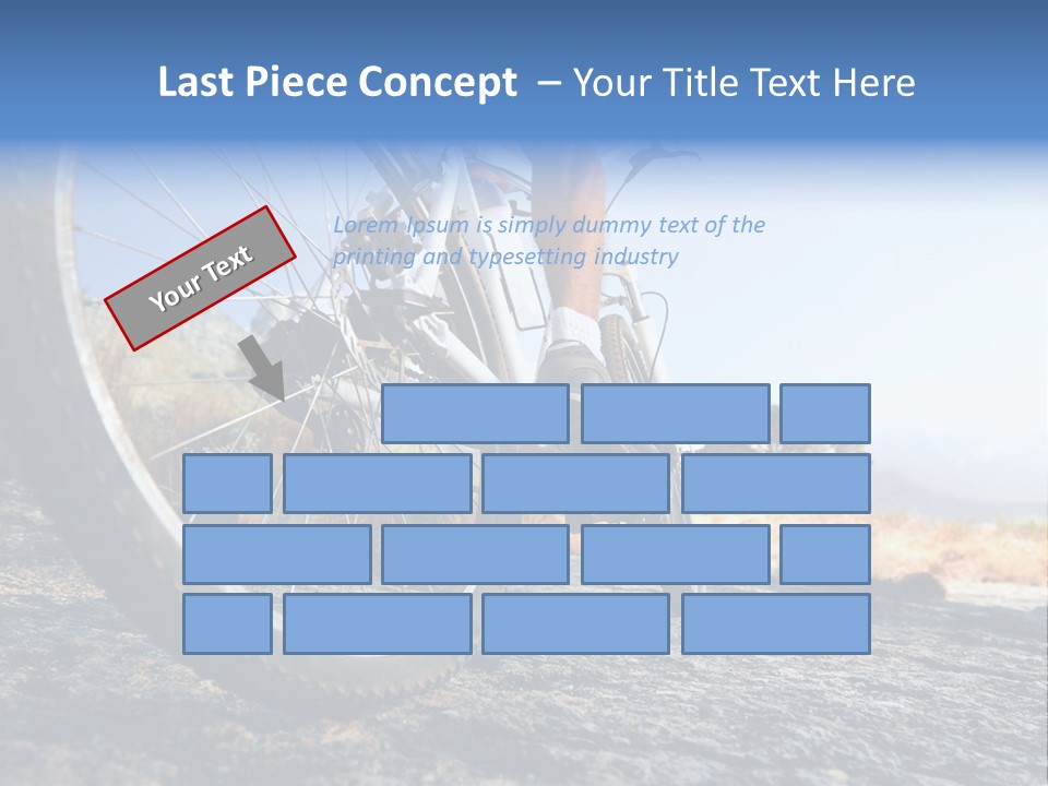 Nature Bicycle Helmet PowerPoint Template