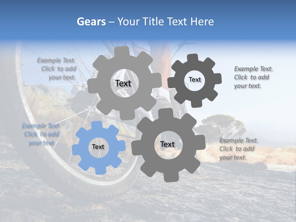 Nature Bicycle Helmet PowerPoint Template