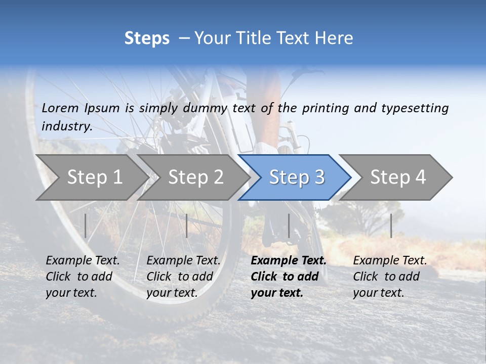 Nature Bicycle Helmet PowerPoint Template