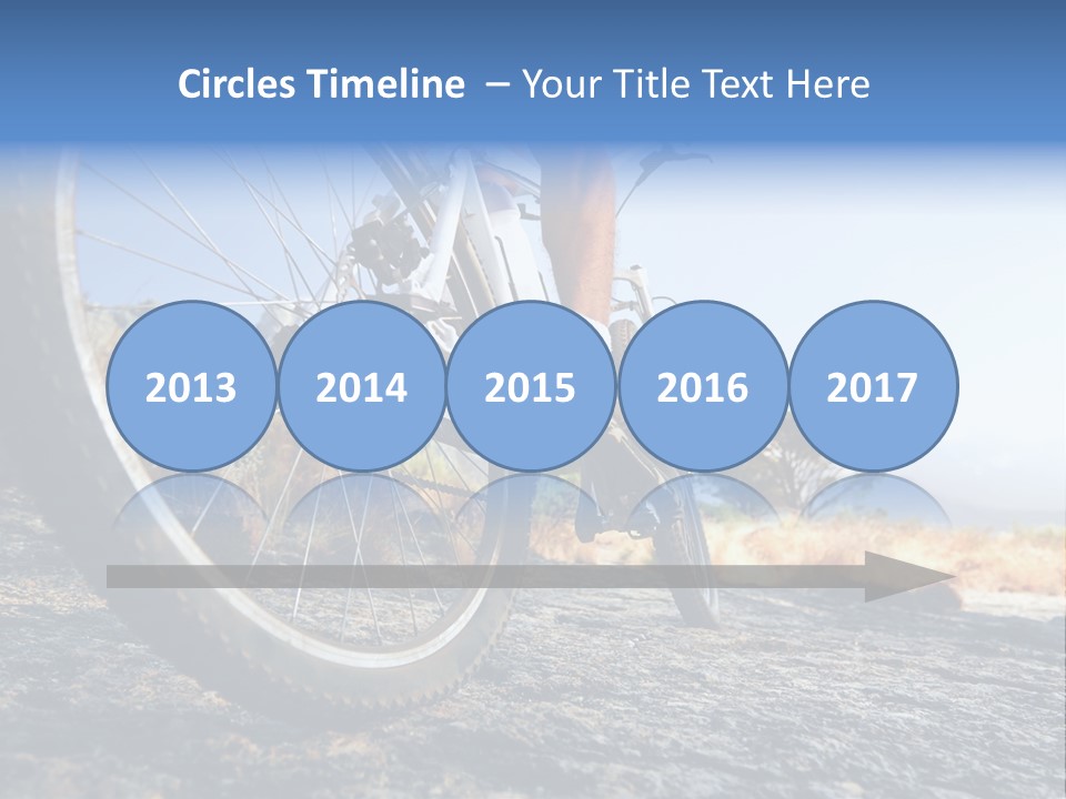 Nature Bicycle Helmet PowerPoint Template