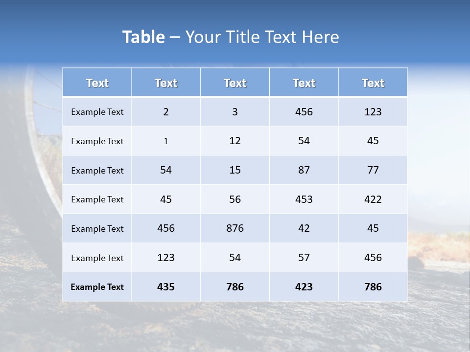 Nature Bicycle Helmet PowerPoint Template