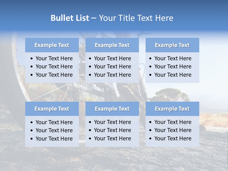 Nature Bicycle Helmet PowerPoint Template