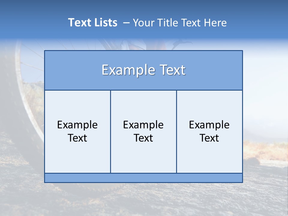 Nature Bicycle Helmet PowerPoint Template