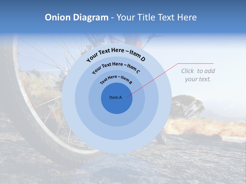 Nature Bicycle Helmet PowerPoint Template
