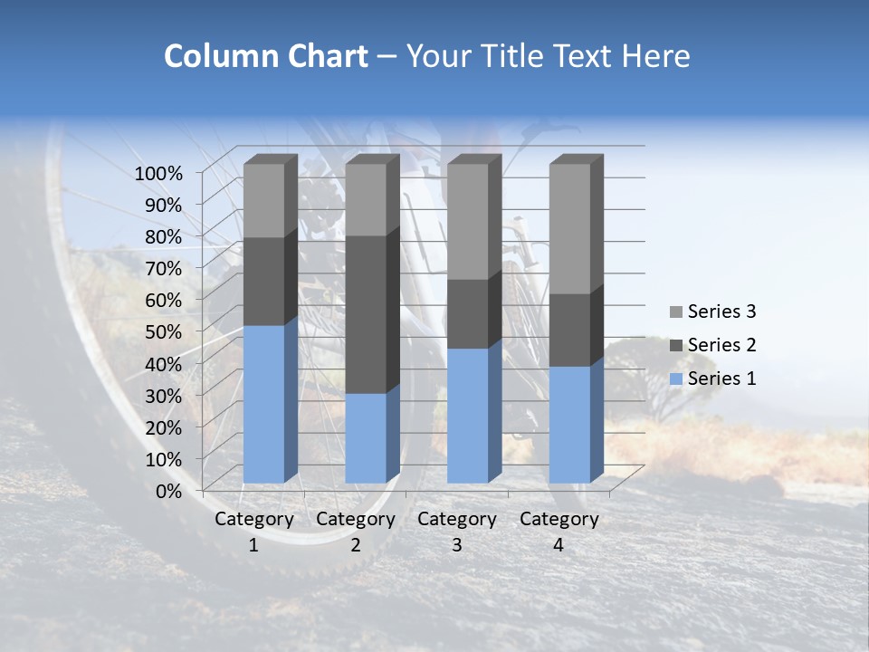 Nature Bicycle Helmet PowerPoint Template