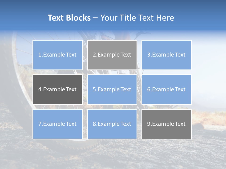 Nature Bicycle Helmet PowerPoint Template