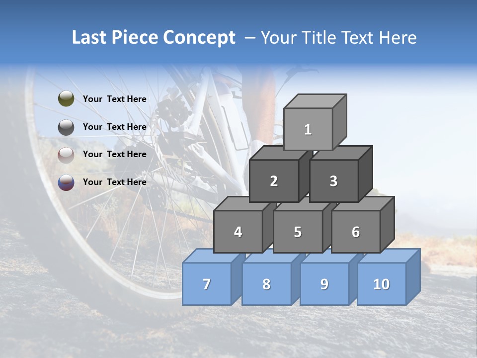 Nature Bicycle Helmet PowerPoint Template